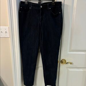 Chico's Fabulous Slimming Dark Indigo Ankle Jeans SZ 2/12